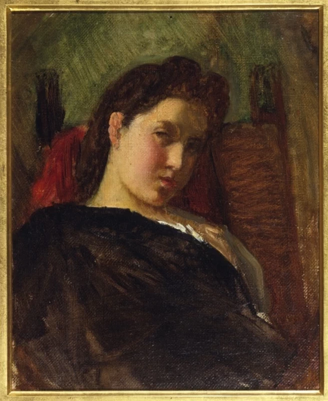 La modella, 1858 c